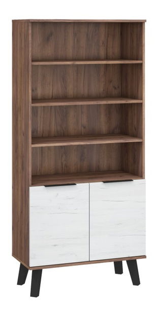 Regál Shela SVN-08 (craft tobaco + craft bílý)