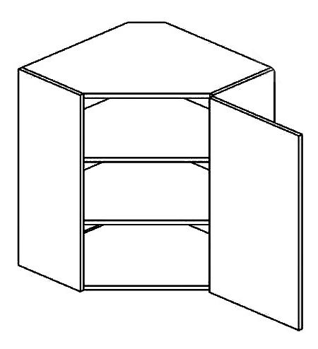 Horní kuchyňská skříňka, rohová Lolita Roh 60