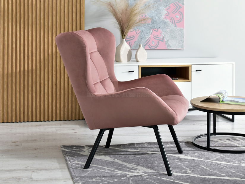 Designové křeslo Norweien (zlatá)