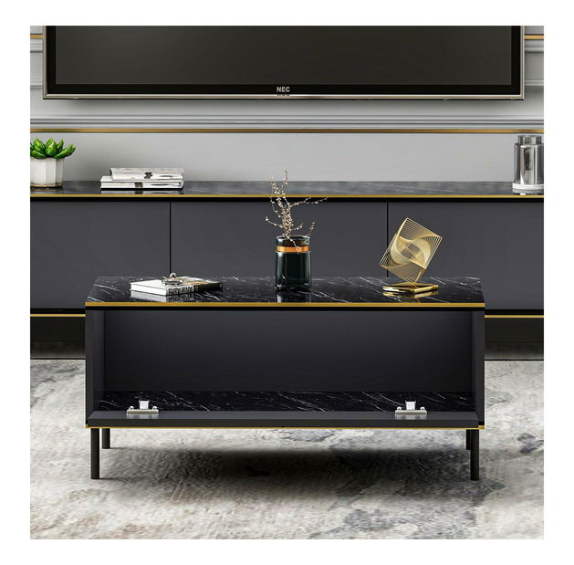 Konferenční stolek Iris (antracit)