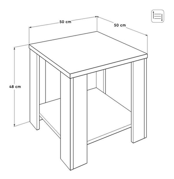 Konferenční stolek Salome 1 (ořech oslo)