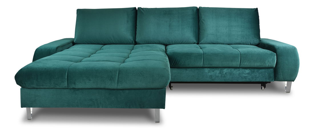 Rohová sedací souprava Hermon (L) (růžová)