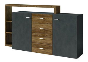 Komoda Bilsby Typ 27 (smrk + šedá)