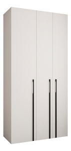 Šatní skříň 120 cm Carmela 40-3 (bílá + černá)