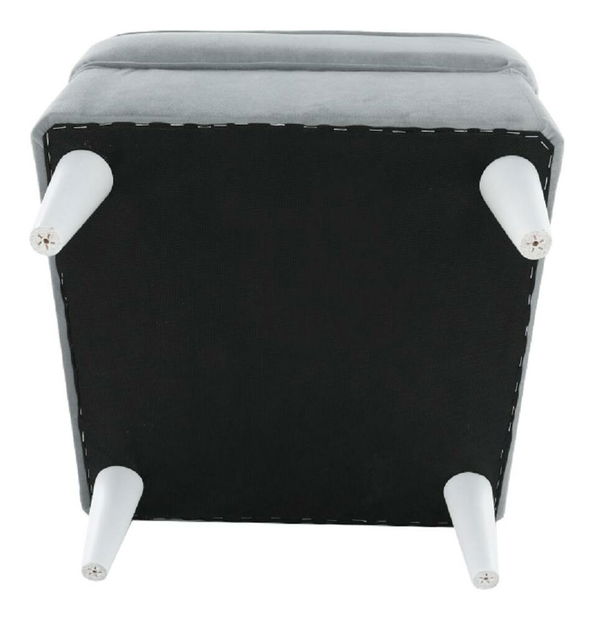 Taburetka Repetidas (světle šedá + bílá)