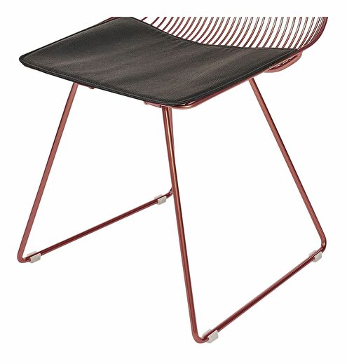 Set 2 ks jídelních židlí Bricio (růžovozlatá)
