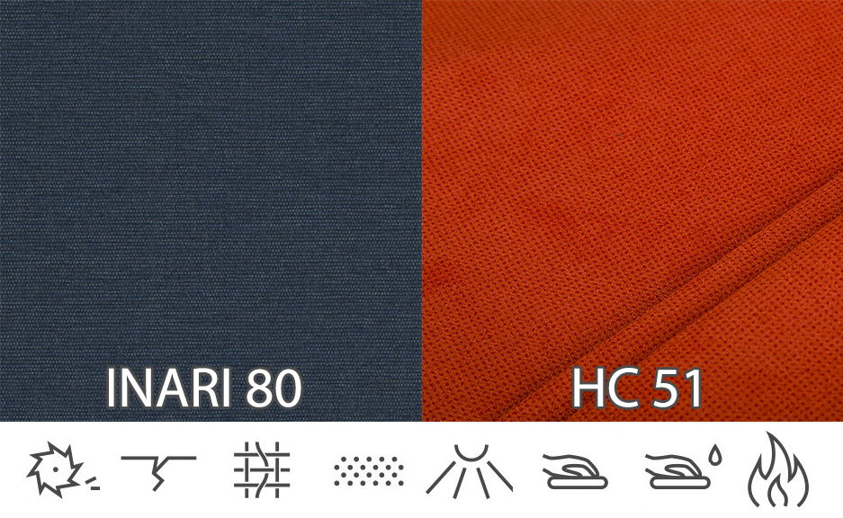 Rohová sedací souprava Asperata U (tmavěšedá + oranžová) (P)