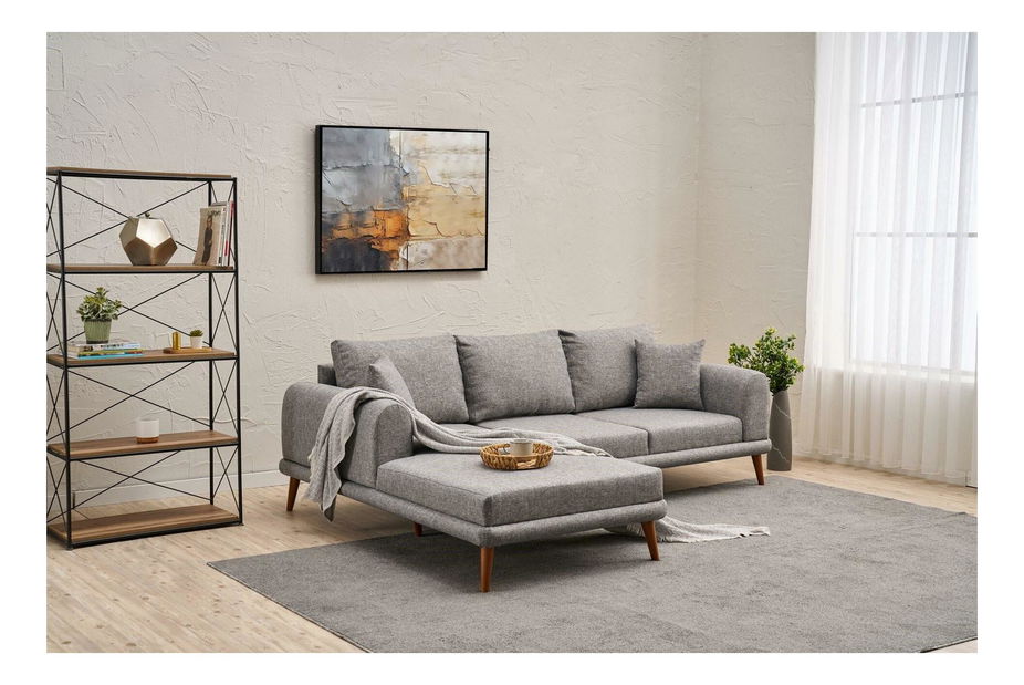 Rohová sedačka Sorenella (L) (šedá)