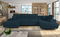 Rohová sedací souprava U Alphard (kobaltová)