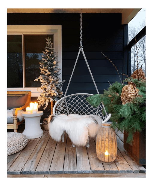 Závěsné houpací křeslo Amarea (bílá)