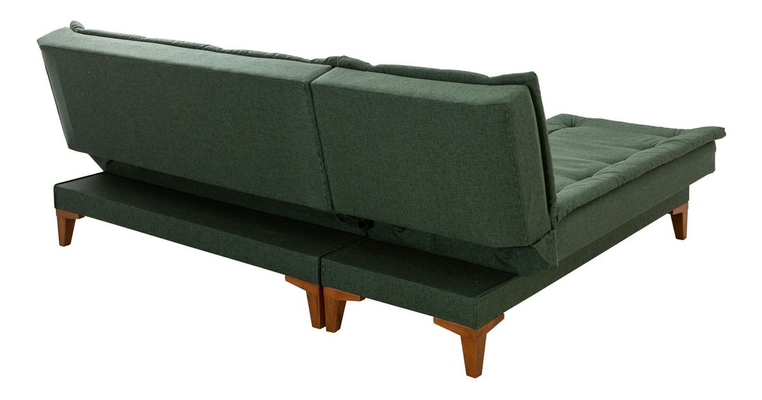 Rohová sedací souprava Santic (zelená)