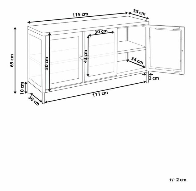 Vitrína Newza (bílá)