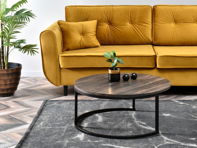 Konferenční stolek Kolja Stolek Xl (dub + černá)