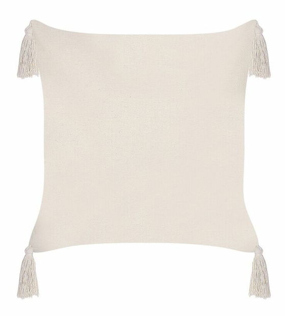 Sada 2 ozdobných polštářů 42 x 42 cm Hakko (béžová)