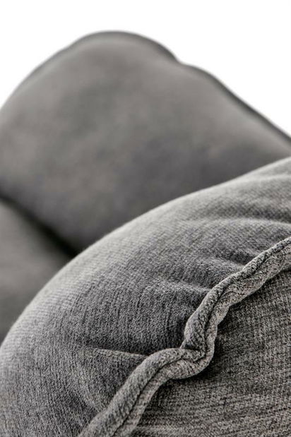 Relaxační křeslo Vicente (tmavě šedá + černá)