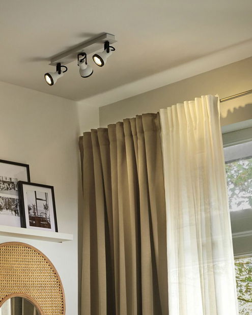 Stropní svítidlo Braulio (černá + bílá)