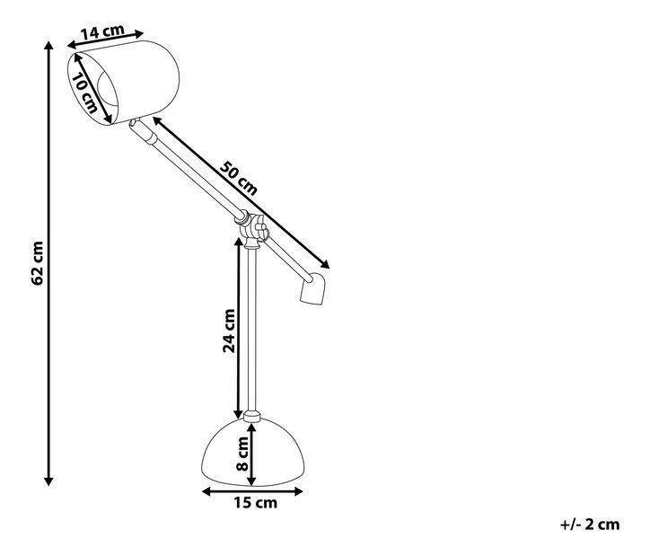 Stolní lampa Nadiad (bílá)