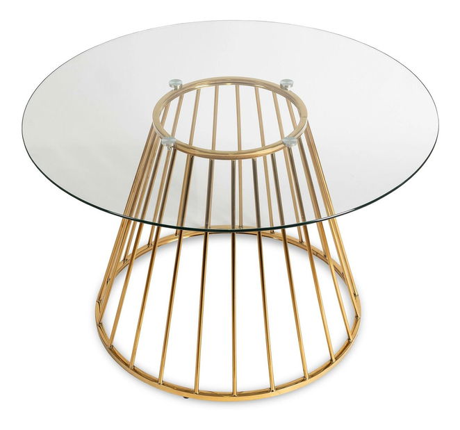 Jídelní stůl Ofendido (zlatá) (pro 4 osoby)