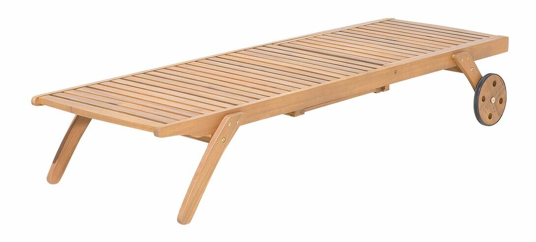Zahradní lehátko Cessi (světlé dřevo)