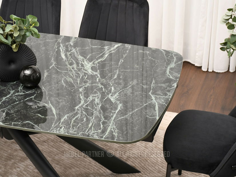 Jídelní stůl Deportaron (zelená + černá)