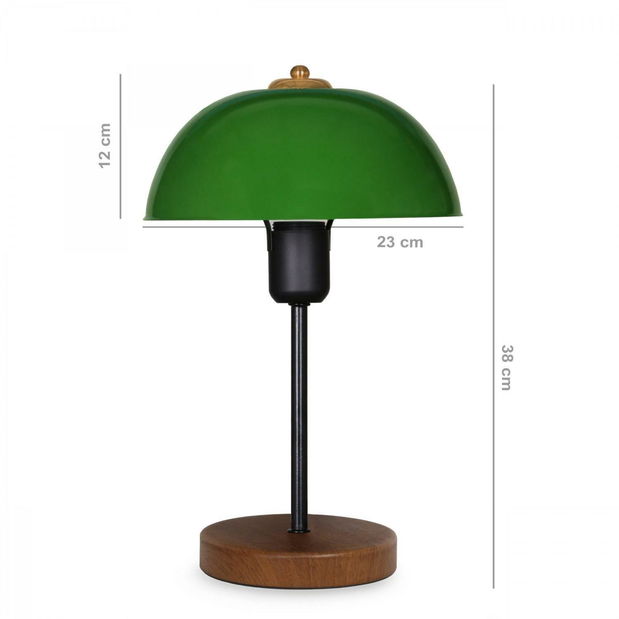 Stolní lampa Autero 2 (zelená + přírodní)