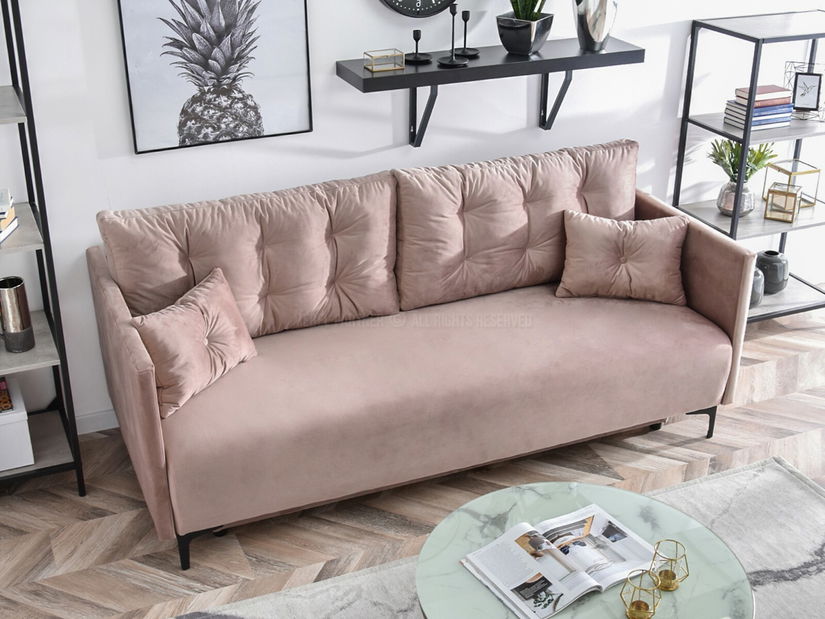 Pohovka dvousedačka Mastil (černá)