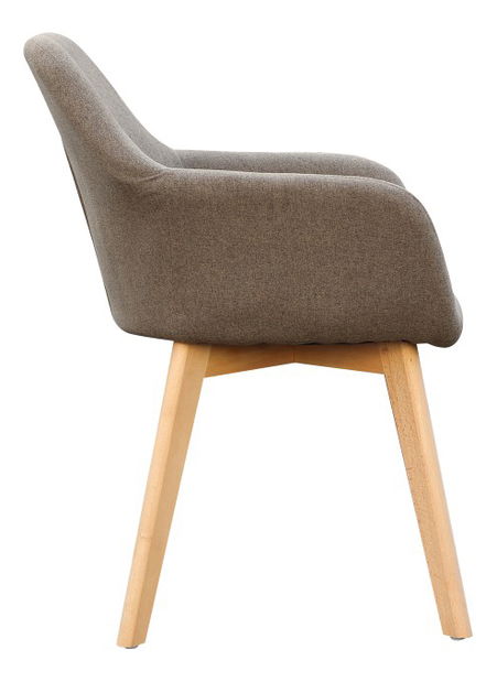 Dizajnové křeslo Clorita (hnědá)