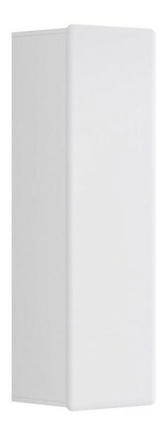 Skříňka na stěnu BRW Possi Light SFW1D/13/4 (bílá + lesk bílý)