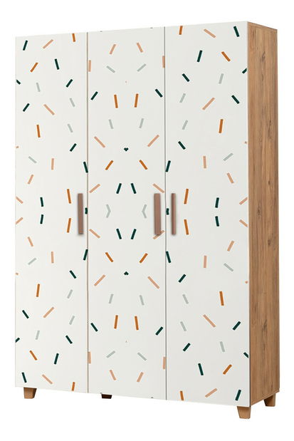 Šatní skříň Laurien Hedera (atlantická borovice + bílá)