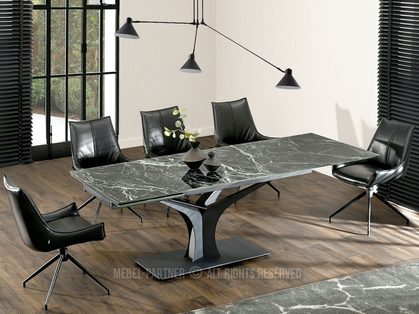 Jídelní stůl Entornaban (zelená + černá)