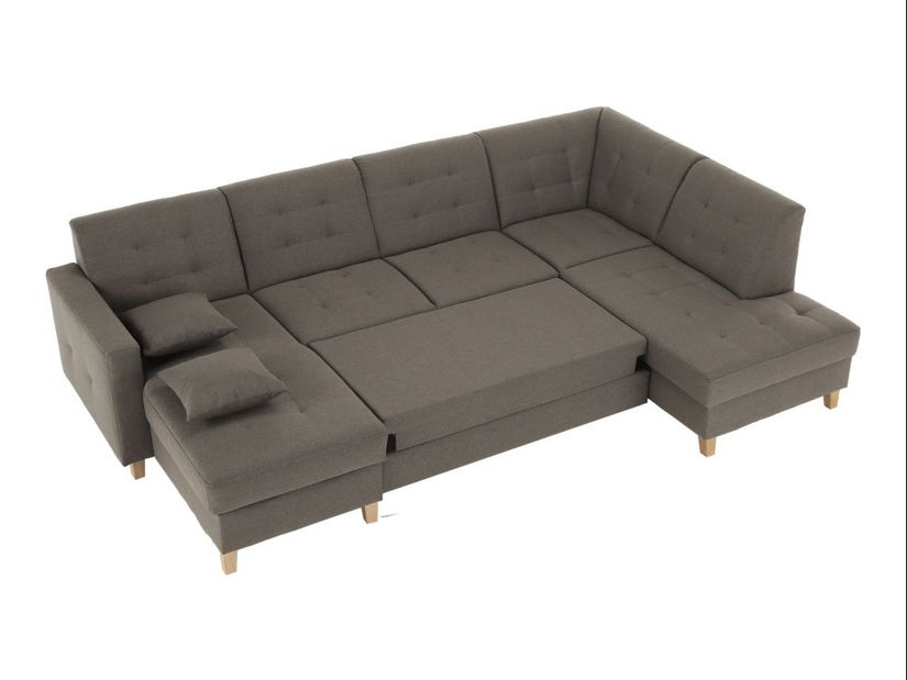 Sedačka ve tvaru U Brodgat L2BL-STARK-373 (šedohnědá taupe) (L)