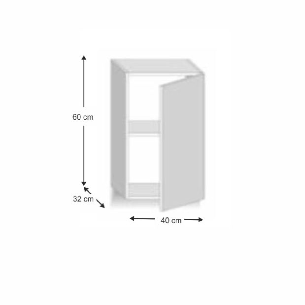 Horní kuchynská skrina G40 Lilouse