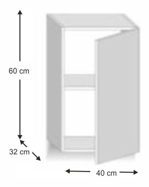 Horní kuchynská skrina G40 Lilouse