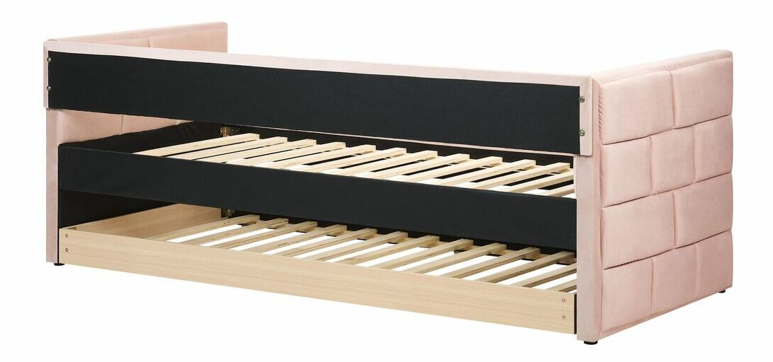 Jednolůžková postel 200 x 90 cm Chaza (růžová)