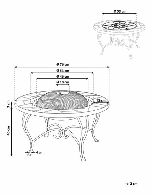 Ohniště ERBUS (keramika) (pestrá)