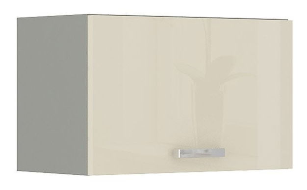 Horní kuchyňská skříňka Milo 50 GU-36 1F (šedá + krémový lesk)
