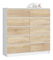 Komoda Kapil III (bílá + dub sonoma)