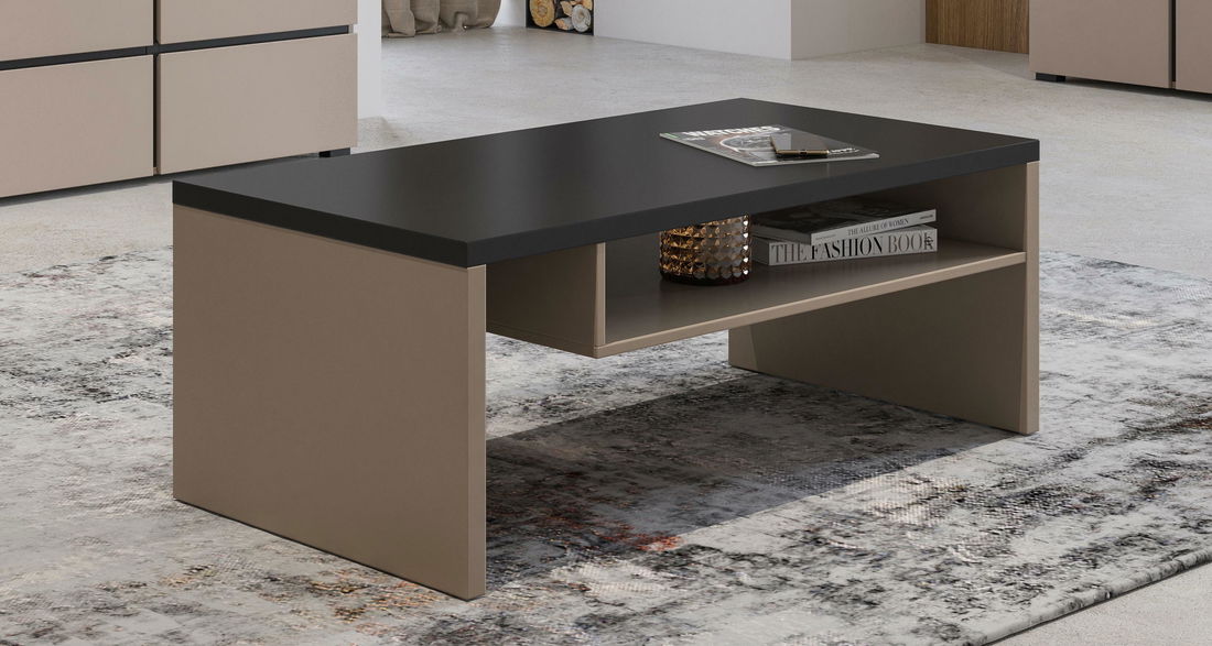 Konferenční stolek Crossroad C99 (congo + černá)