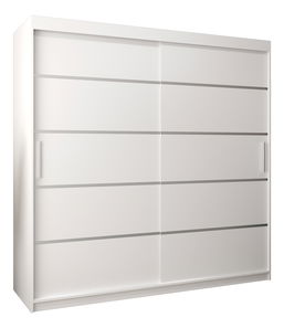 Šatní skříň 250 cm Verika 1 250 (bílá)