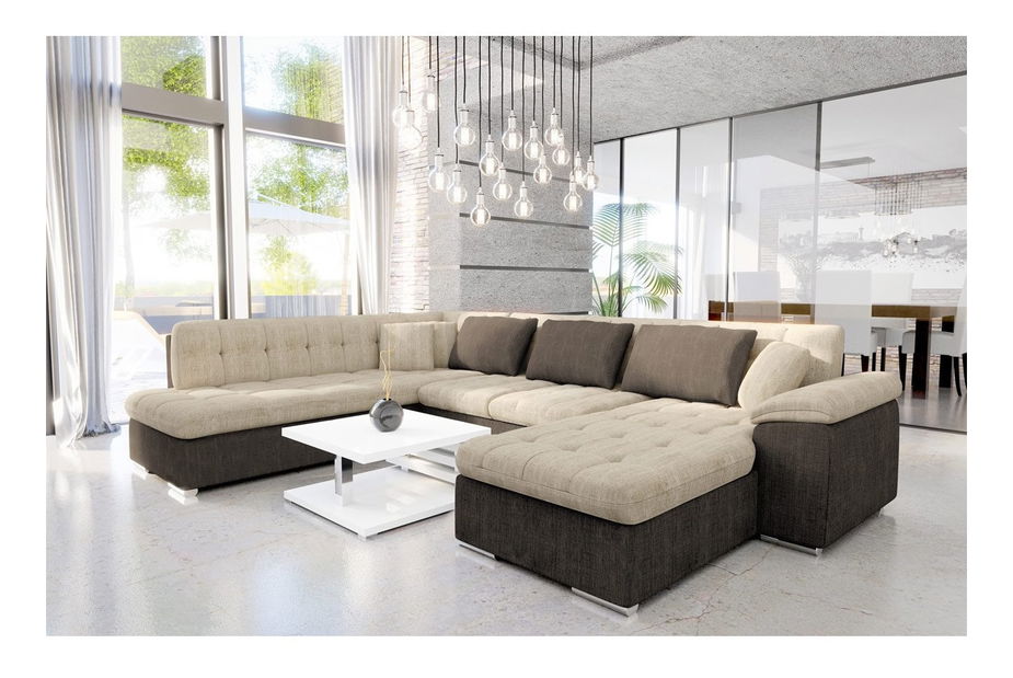 Rohová sedací souprava Talia (tmavě zelená)