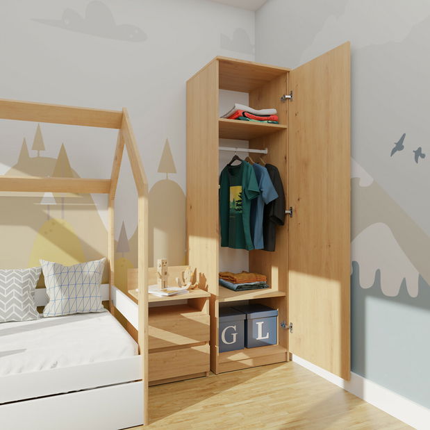 Šatní skříň Musecalo 2 (dub artisan)