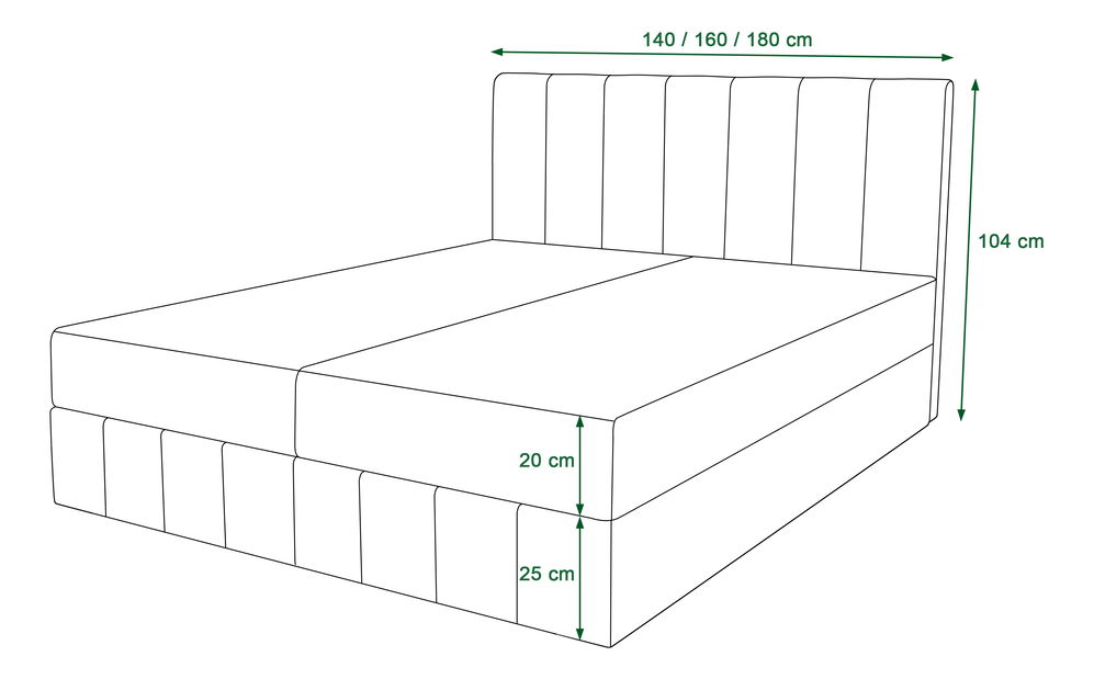 Manželská postel Boxspring 160 cm Barack Comfort (béžová) (s matrací a úložným prostorem)