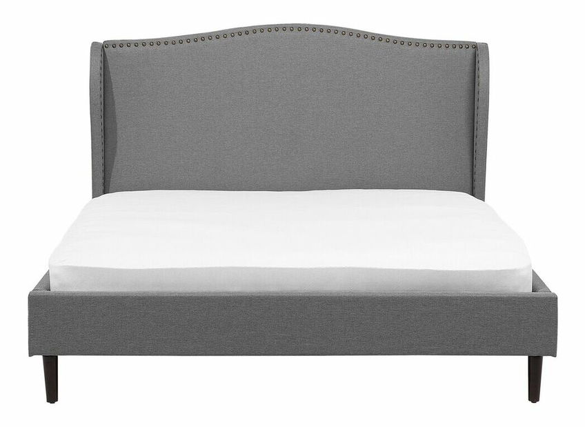 Manželská postel 160 cm COLLETTE (s roštem) (šedá)