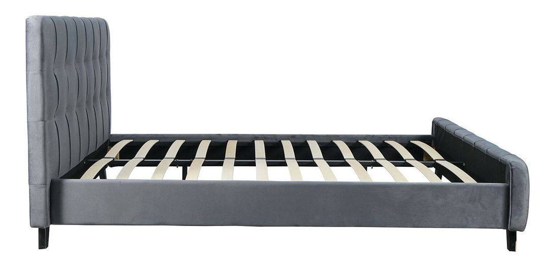 Manželská postel 160 cm Luchan (šedá) (s roštem)