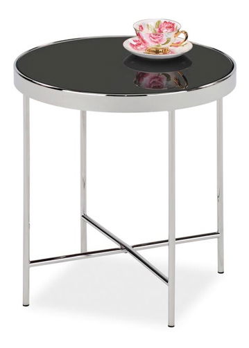 Konferenční stolek Glennie (černá + chromová)