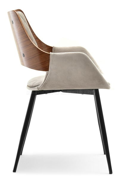 Židle Morgana (ořech + černá)