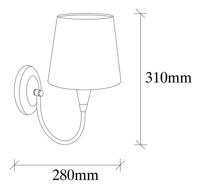 Nástěnné svítidlo Parra 3031