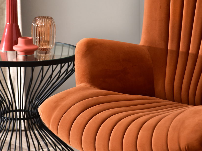 Relaxační křeslo Elesenta (měděná + černá)