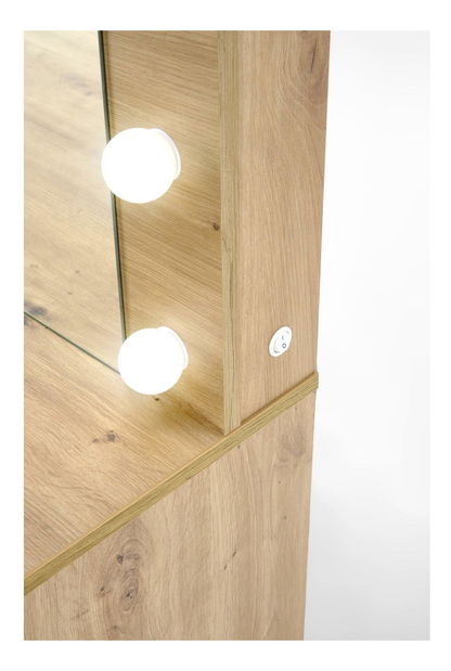 Toaletní stolek Hektor XL (dub artisan) (se zrcadlem)