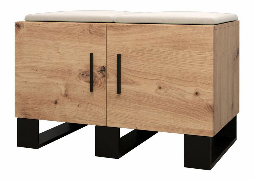 Předsíňová sestava Amanda 8 (dub artisan + béžová)